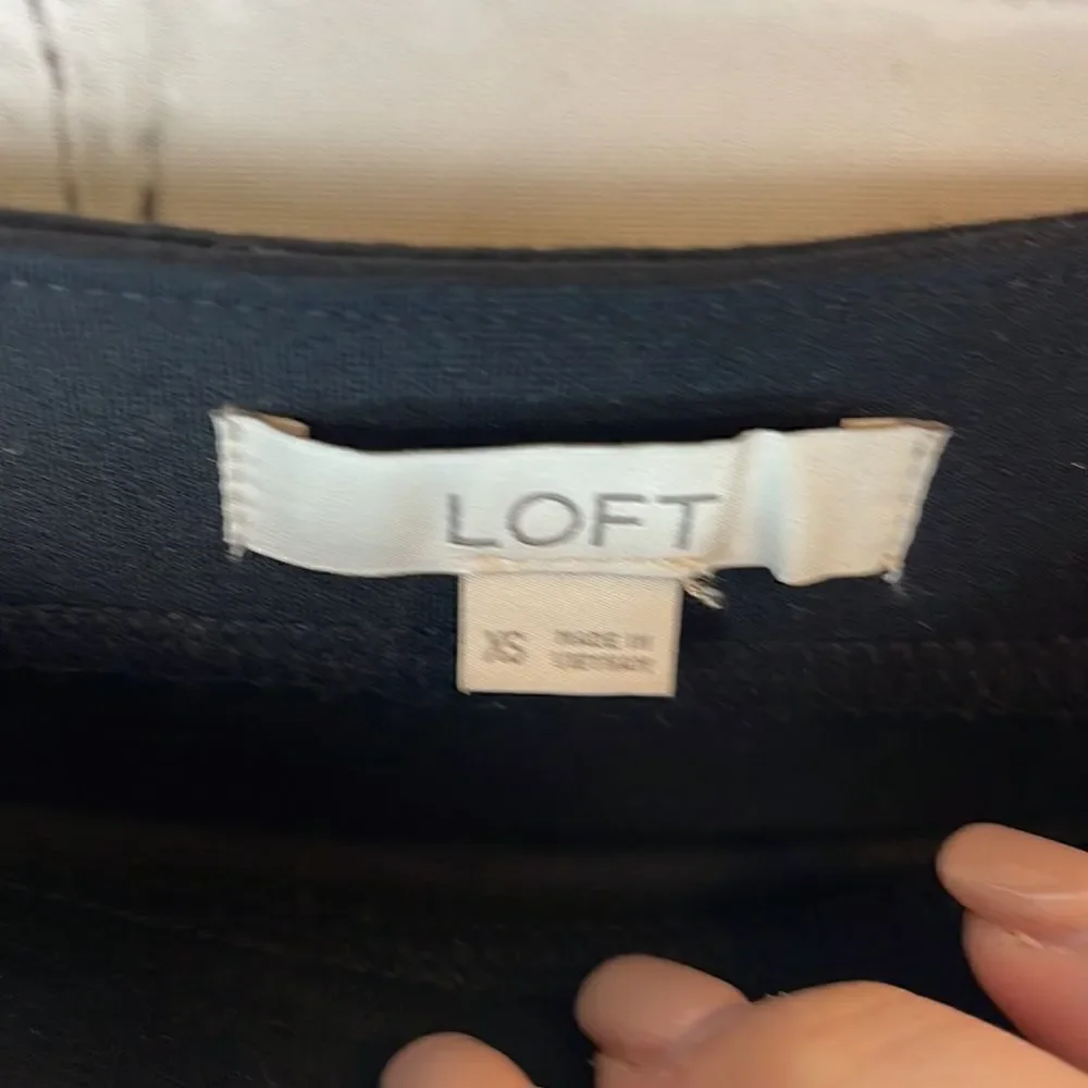 Loft Tie Front Elastic Waist Skirt Size XS
